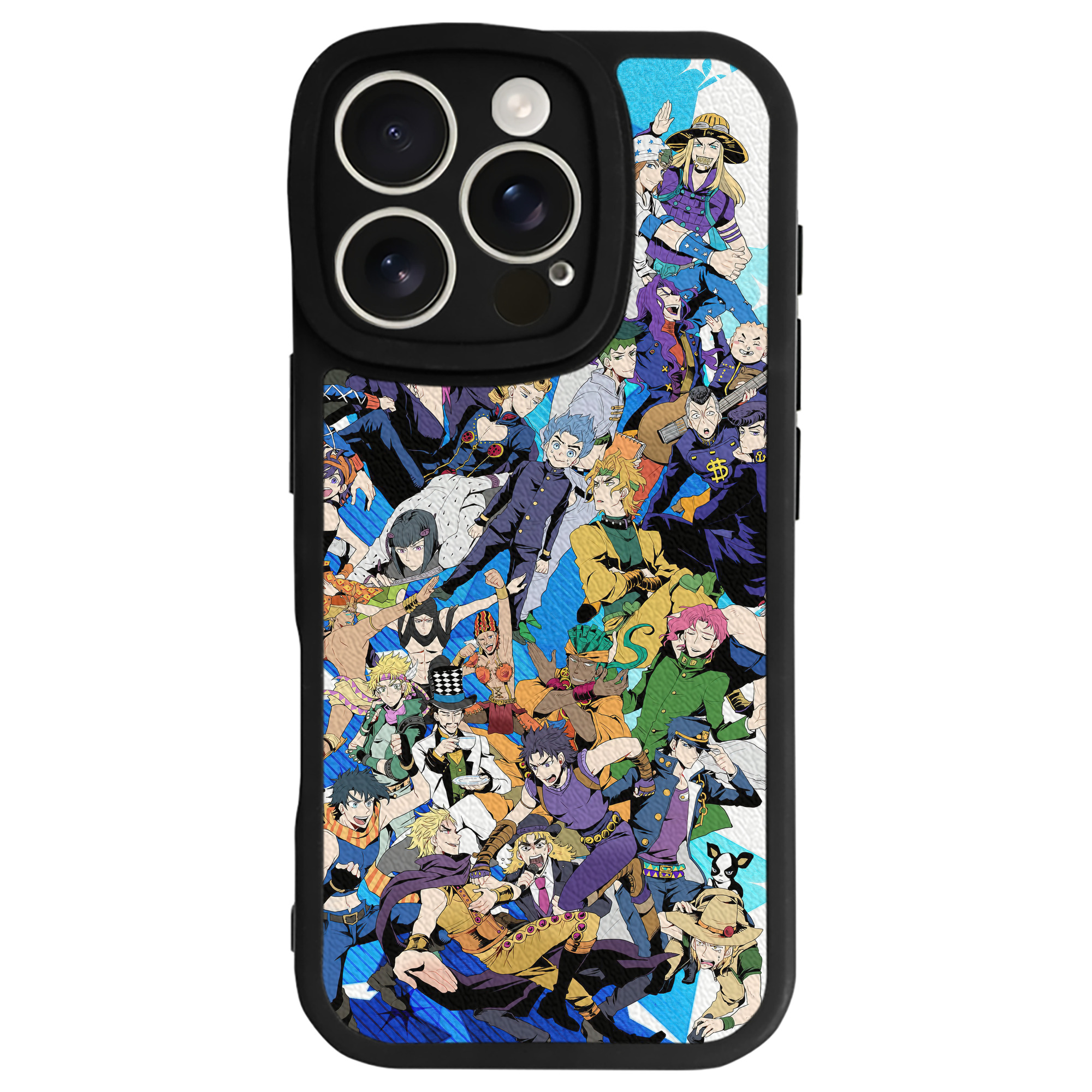 （画像用） ジョジョの奇妙な冒険 JoJo's Bizarre Adventure 【iPhone 16シリーズ対応】シリコンスマホケース（レザー調） 材質：シリコン